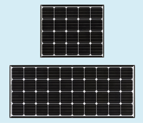 単結晶無鉛はんだ太陽電池スリムモジュール168Wシリーズ